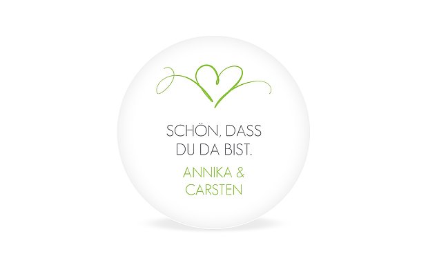 Geschenkaufkleber Hochzeit Herzschlag