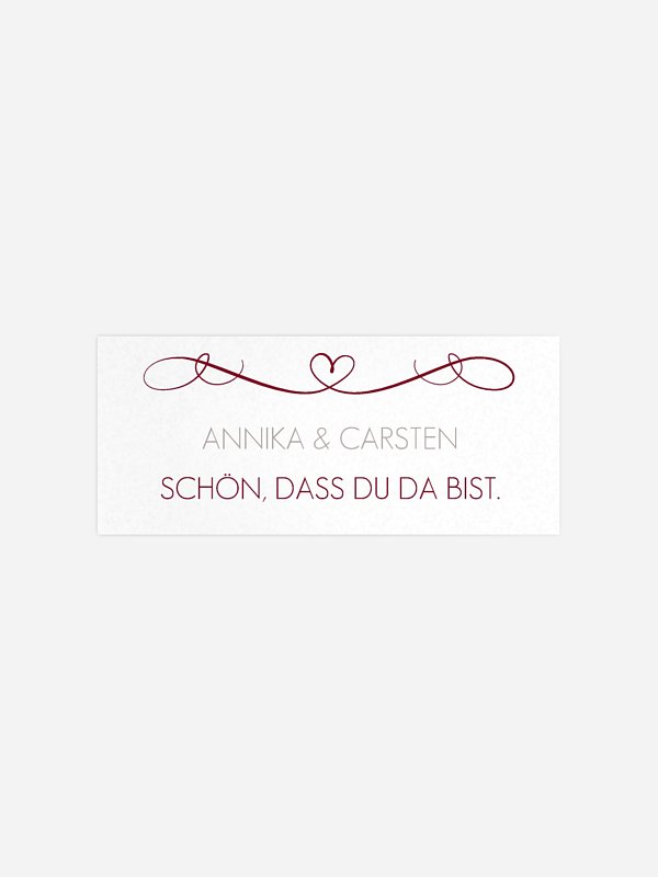 Geschenkaufkleber Hochzeit Herzschlag