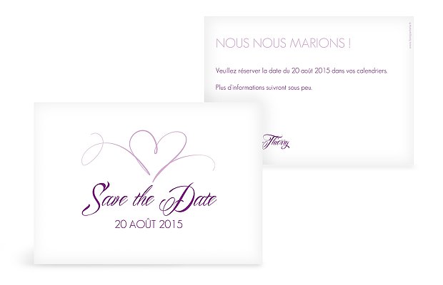 Save the date En plein coeur