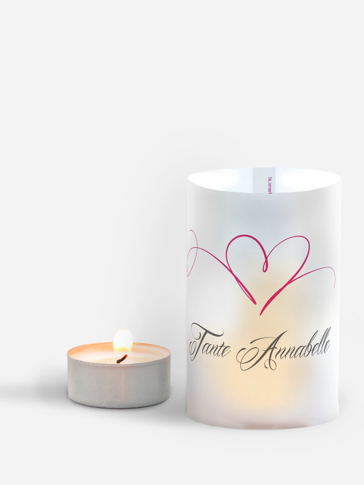 Tischkarte Hochzeit Herzschlag