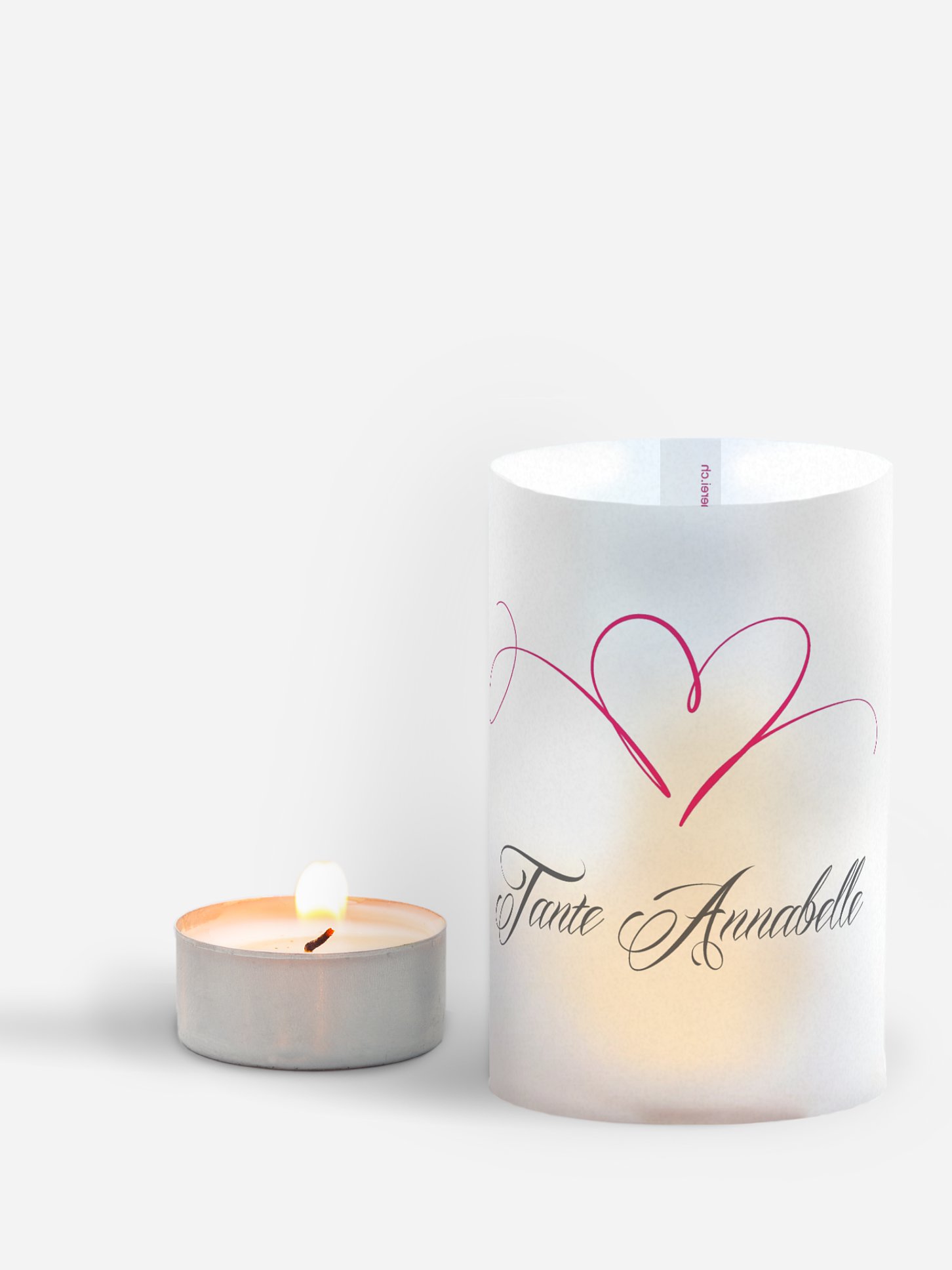 Tischkarte Hochzeit Herzschlag