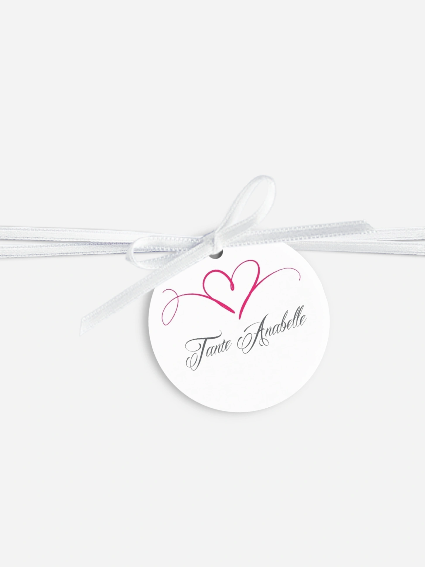 Tischkarte Hochzeit Herzschlag
