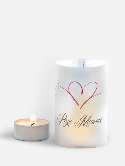 Marque-place mariage En plein coeur