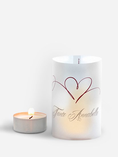 Tischkarte Hochzeit Herzschlag