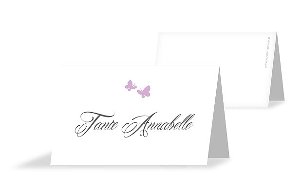 Tischkarte Hochzeit Butterflies