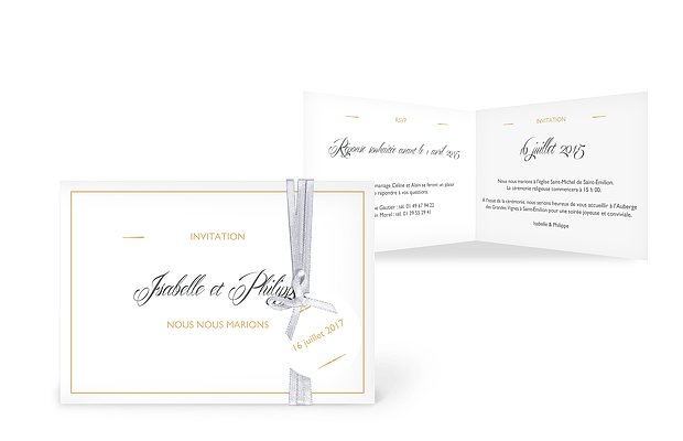 Faire-part mariage Intemporel
