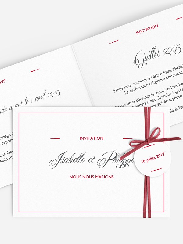 Faire-part mariage Intemporel