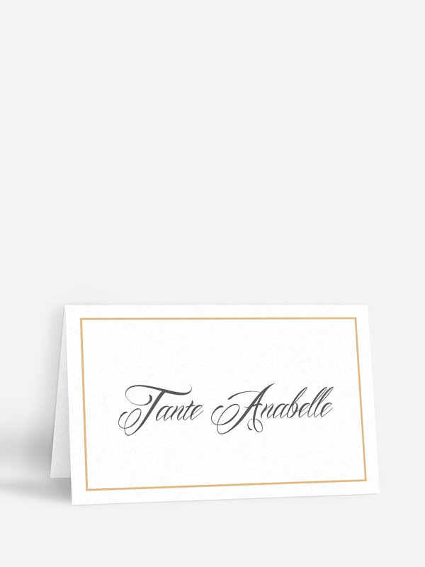 Tischkarte Hochzeit Zeitlos