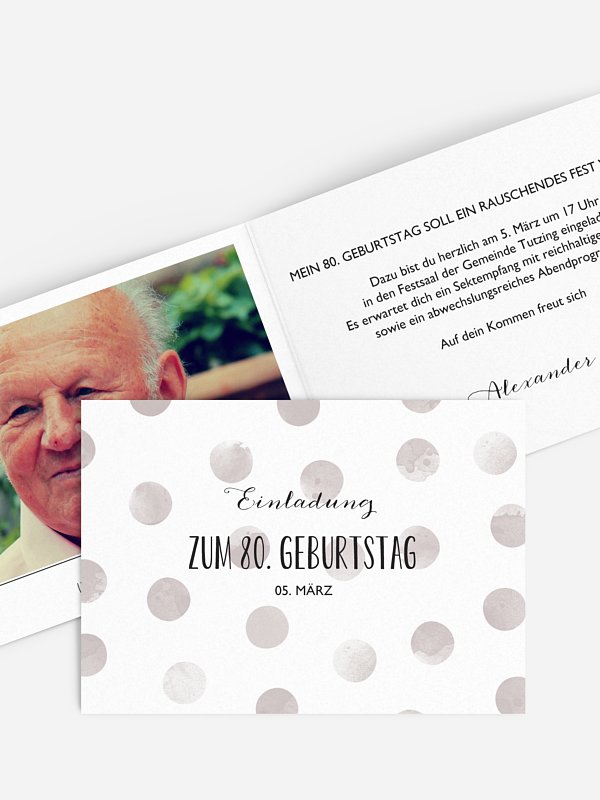 Einladungskarten 80 Geburtstag Plotzlich