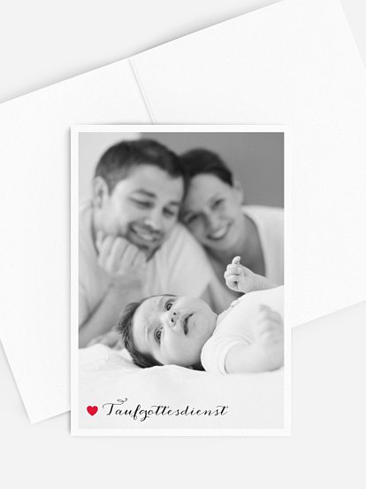 Kirchenheft Taufe Unser Herzchen