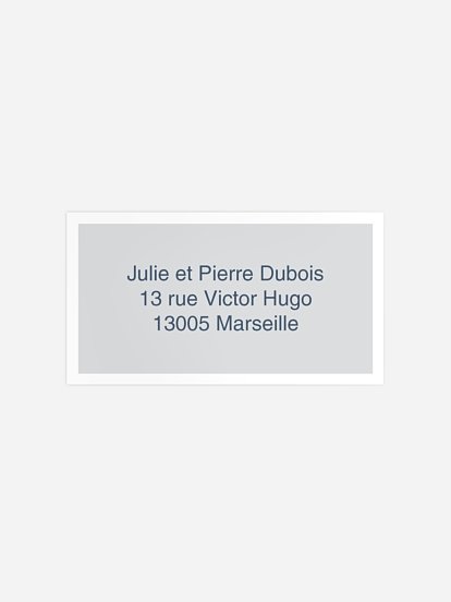 Étiquette destinataire naissance Pure Love