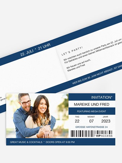 Partyeinladung Fotoeffekttest