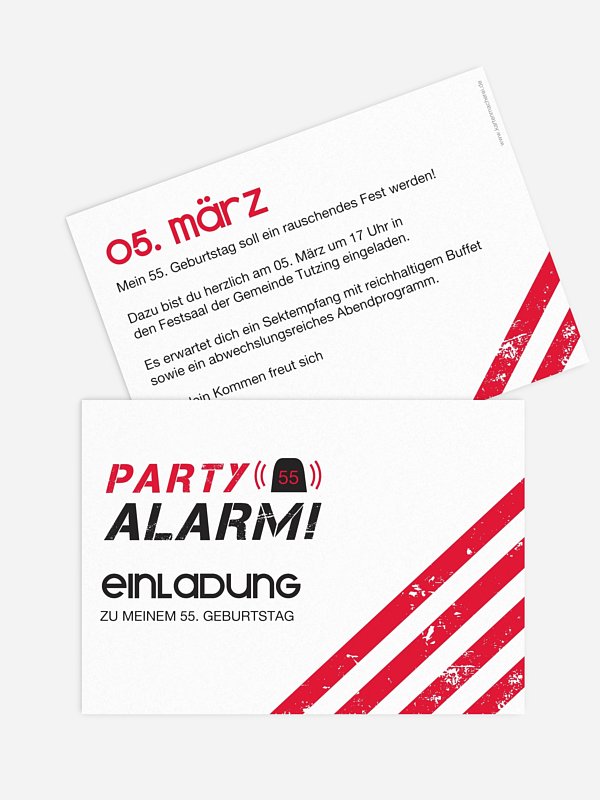 Geburtstagseinladung Partyalarm