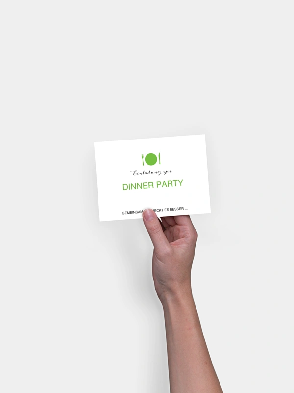 Partyeinladung Dinnerparty
