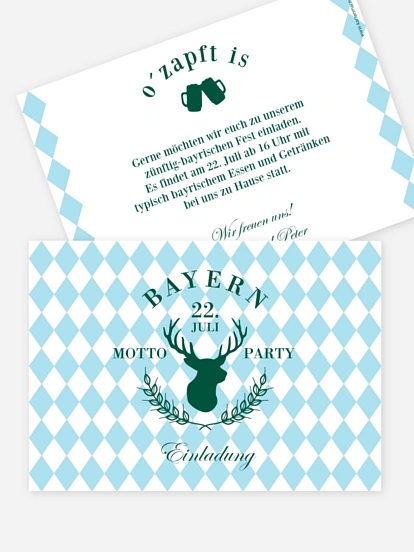 Partyeinladung Bayerisches Fest