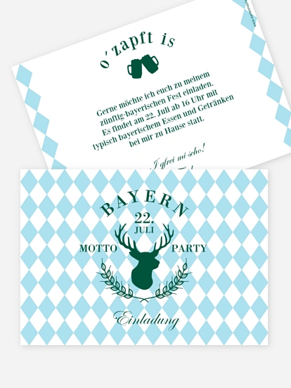 Partyeinladung Bayerisches Fest