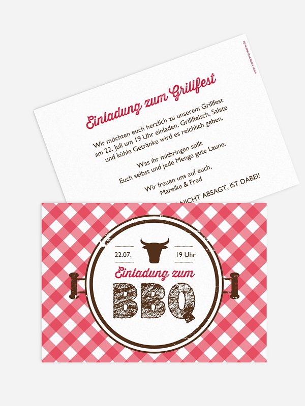 Partyeinladung Grillfest