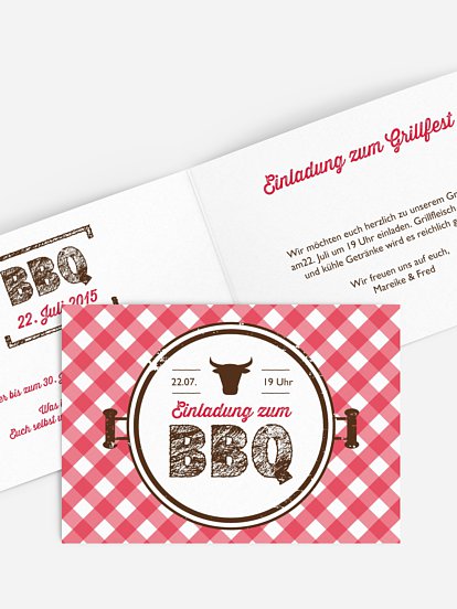 Partyeinladung Grillfest