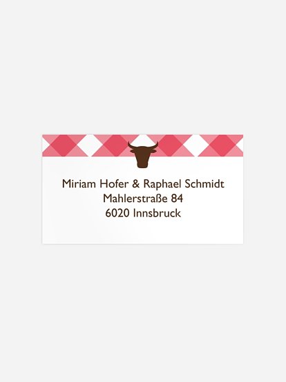 Empfängeraufkleber Party Grillfest