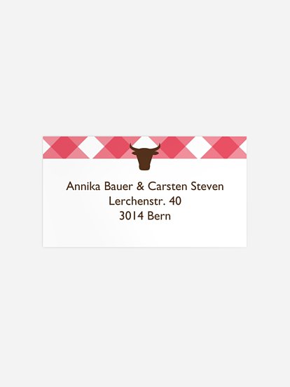 Empfängeraufkleber Party Grillfest