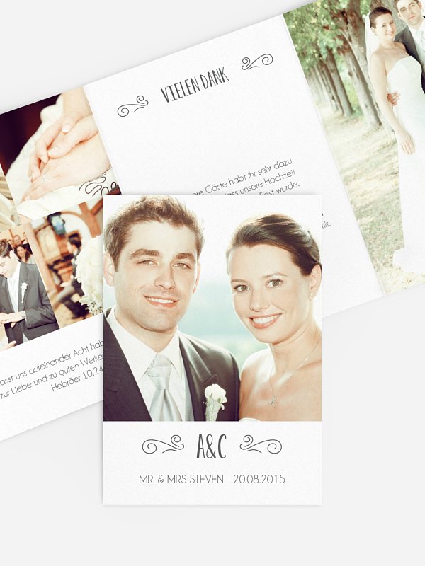 Dankeskarte Hochzeit Glück