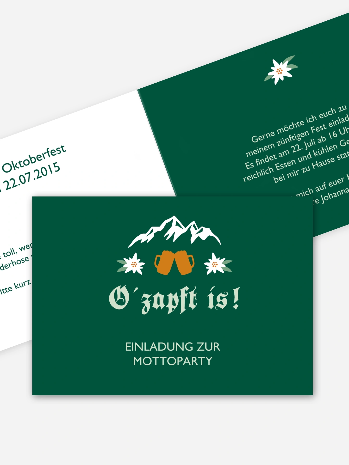 Partyeinladung Alpenflair