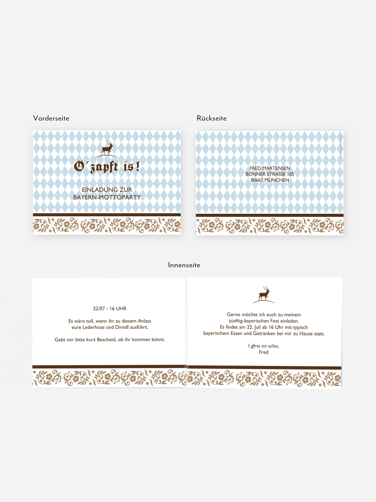 Partyeinladung Oktoberfest