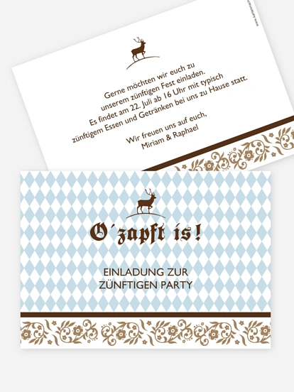 Partyeinladung Oktoberfest