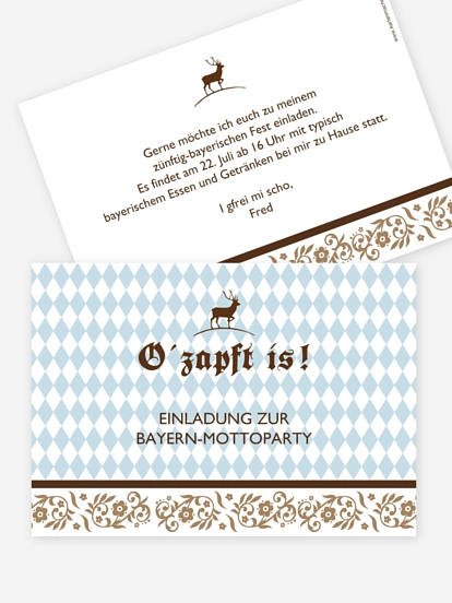 Partyeinladung Oktoberfest