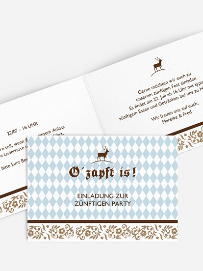 Partyeinladung Oktoberfest