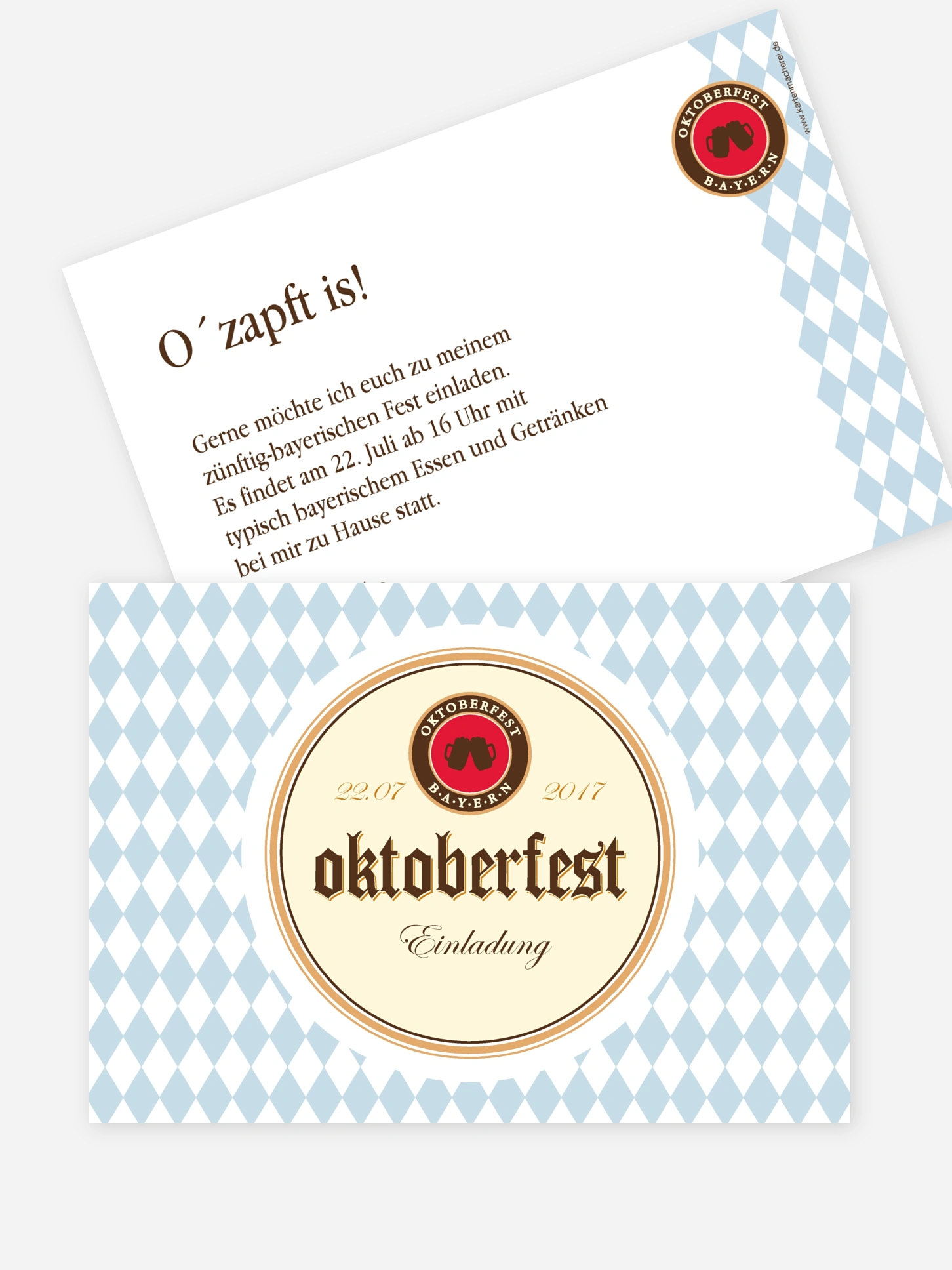 Partyeinladung Bierdeckel
