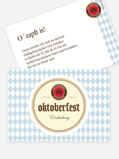 Partyeinladung Bierdeckel