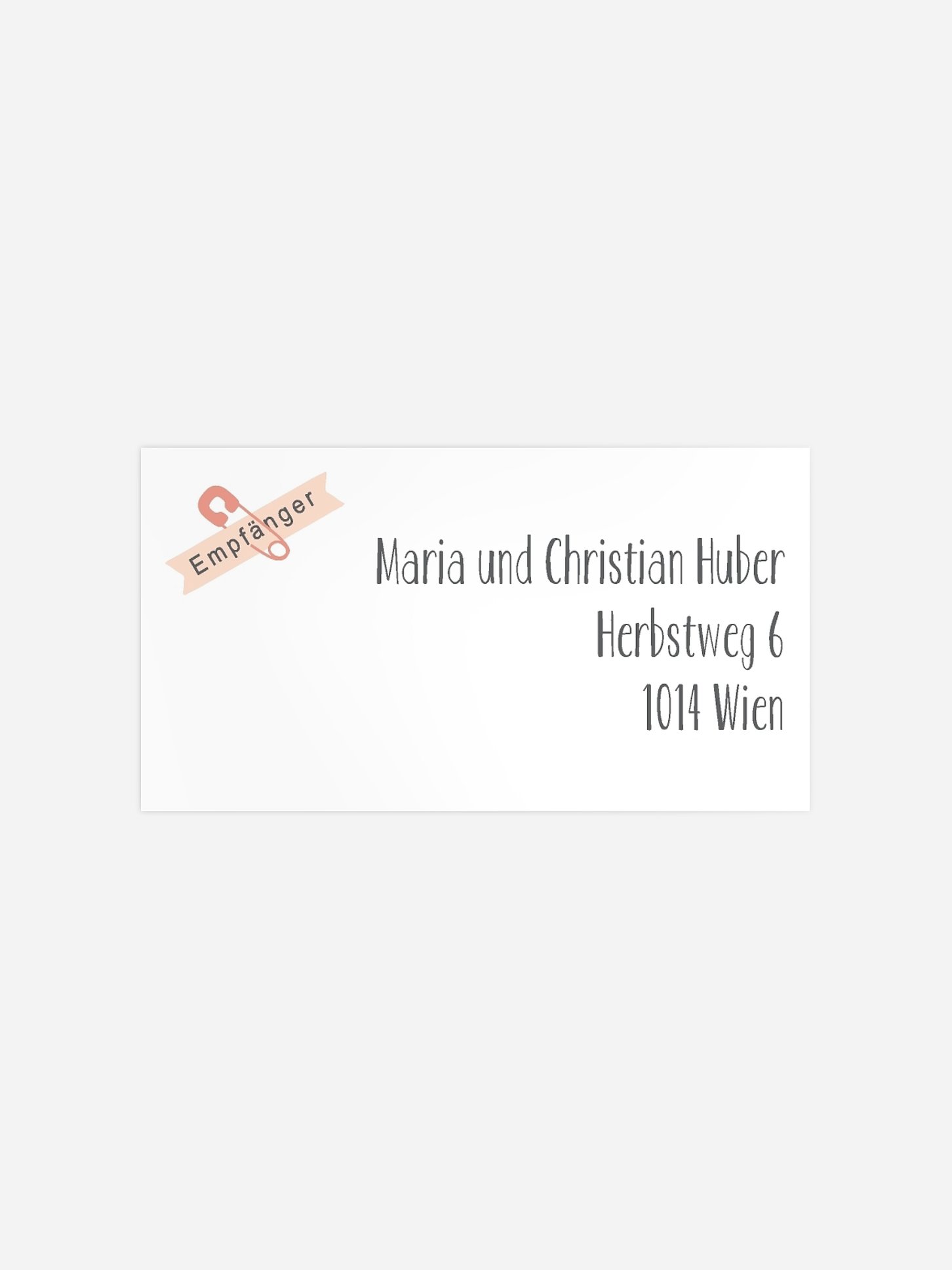 Empfängeraufkleber Geburt Willkommen Baby