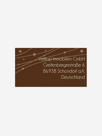 Empfängeraufkleber geschäftl. Weihnachten Sternenband Premium