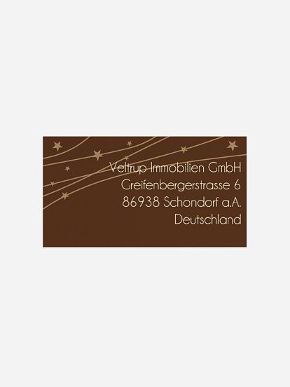 Empfängeraufkleber geschäftl. Weihnachten Sternenband Premium