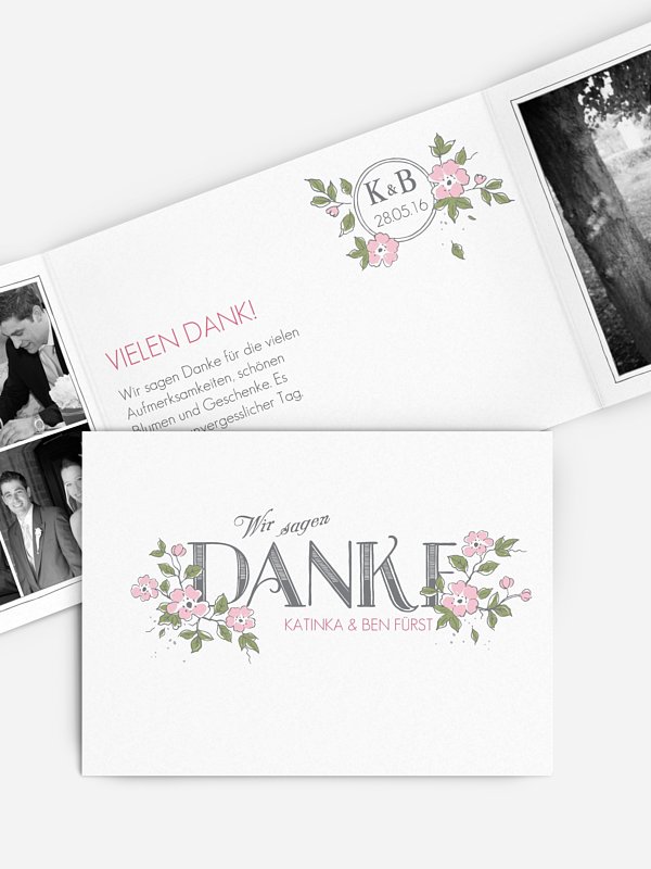 Dankeskarte Hochzeit Poesie
