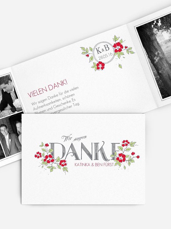 Dankeskarte Hochzeit Poesie