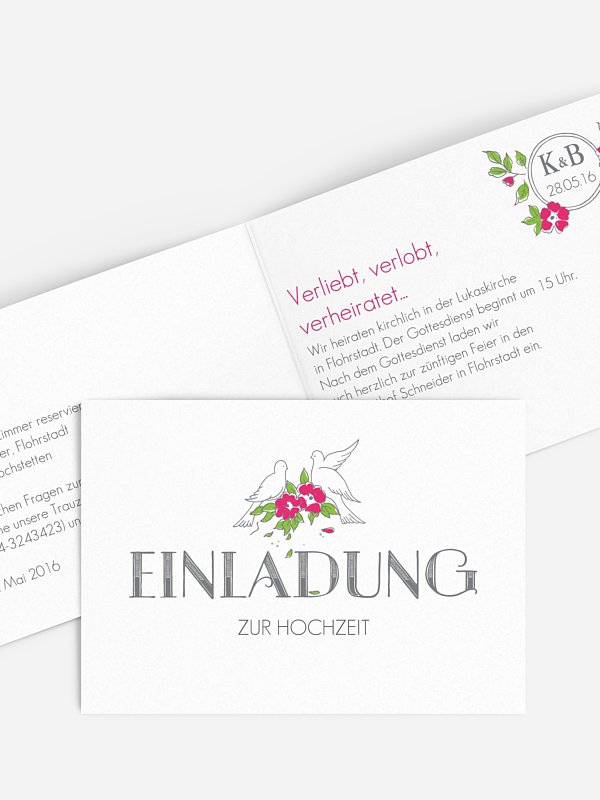 Hochzeitseinladung Poesie