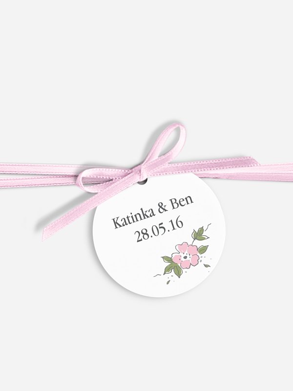 Anhänger mit Band zur Hochzeit Poesie