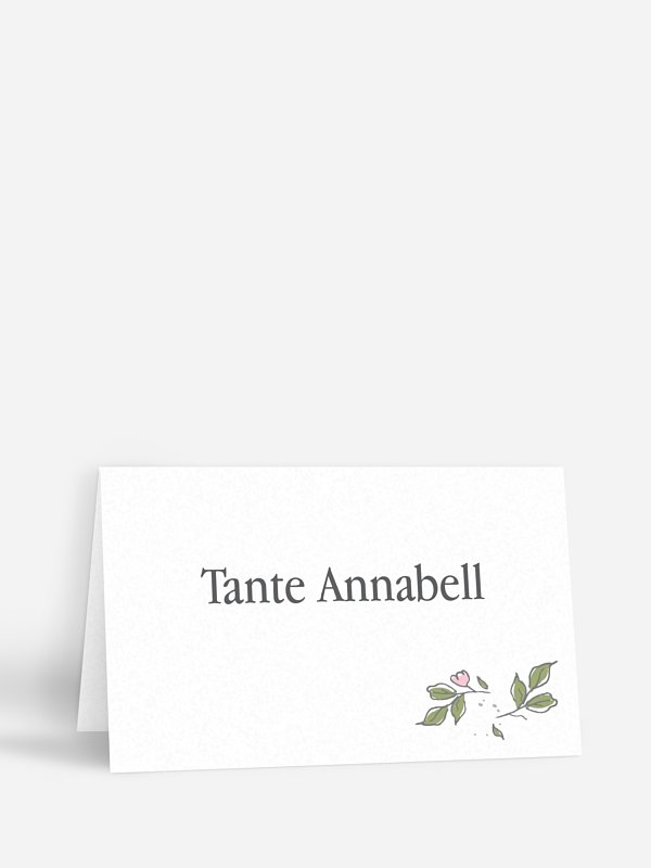 Tischkarte Hochzeit Poesie