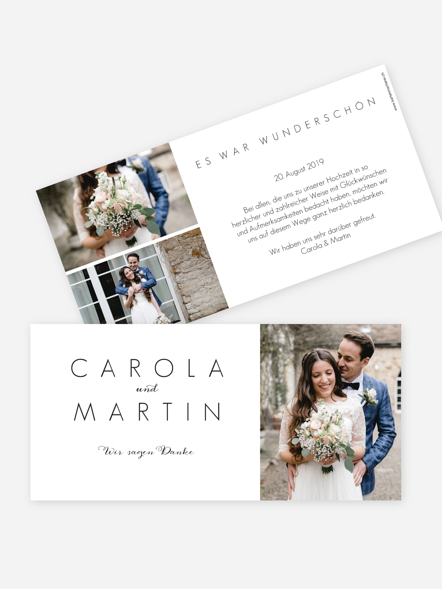 Dankeskarte Hochzeit Script