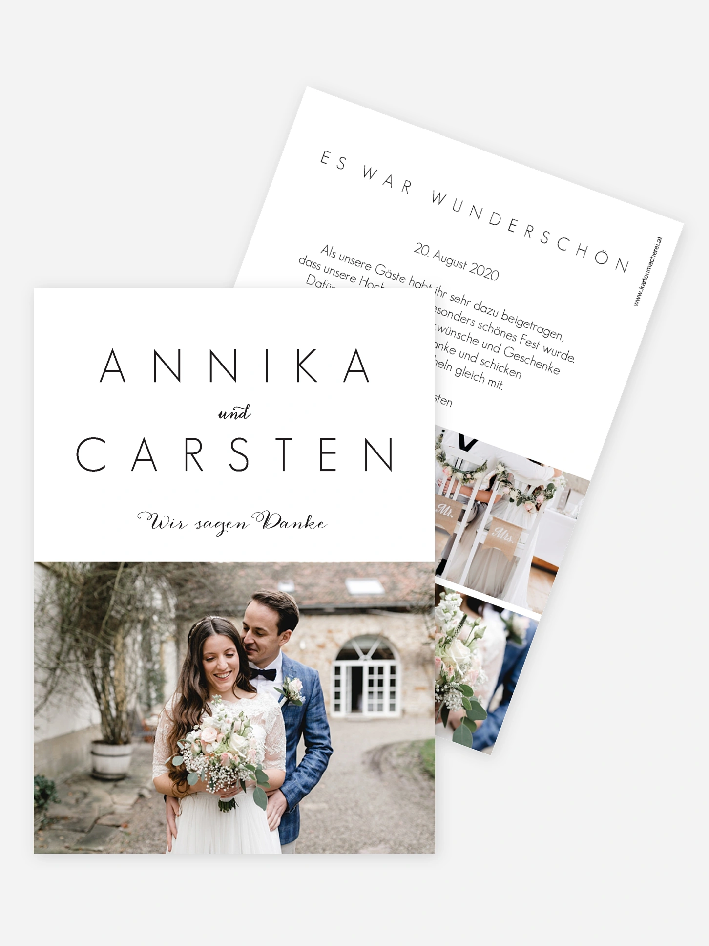Dankeskarte Hochzeit Script
