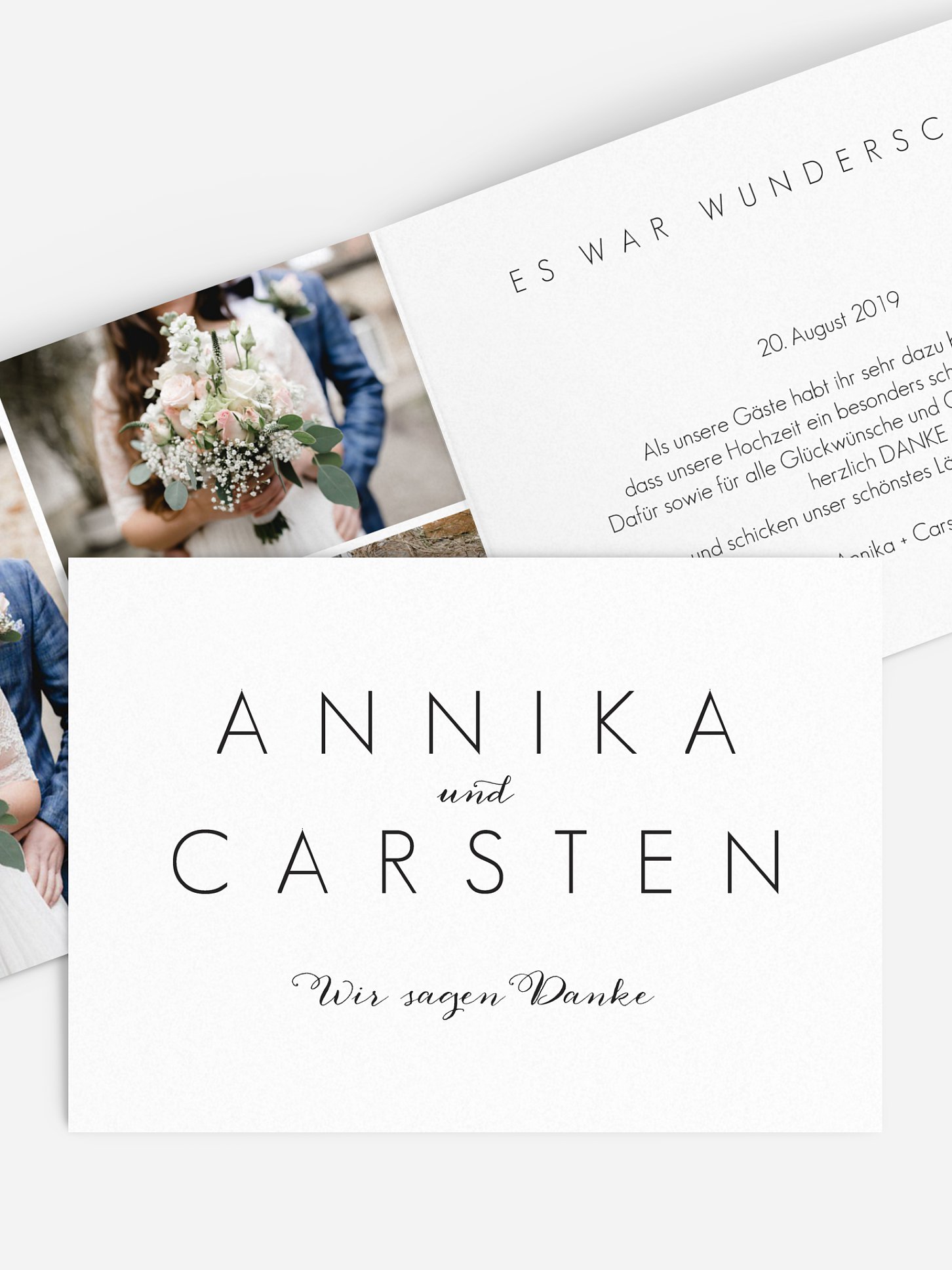 Dankeskarte Hochzeit Script