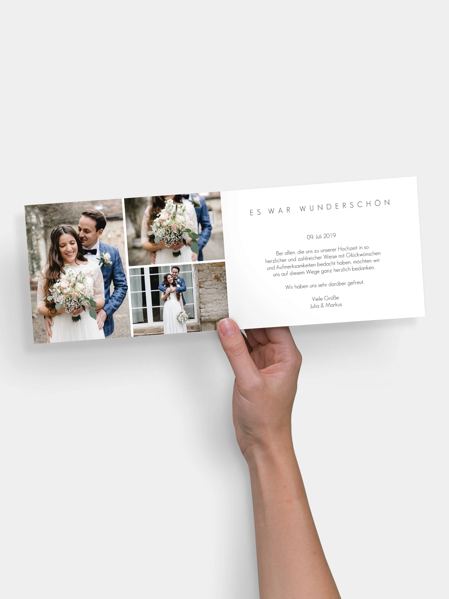 Dankeskarte Hochzeit Script