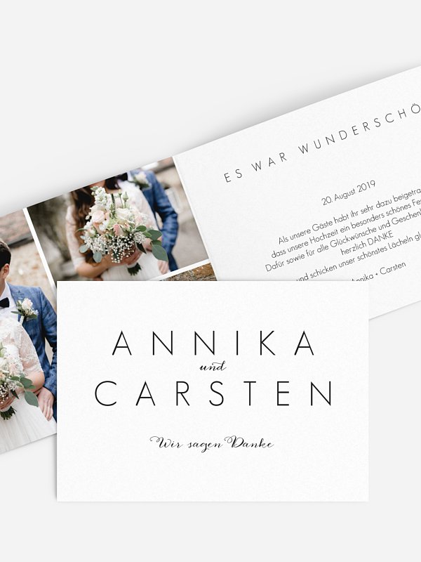 Dankeskarte Hochzeit Script