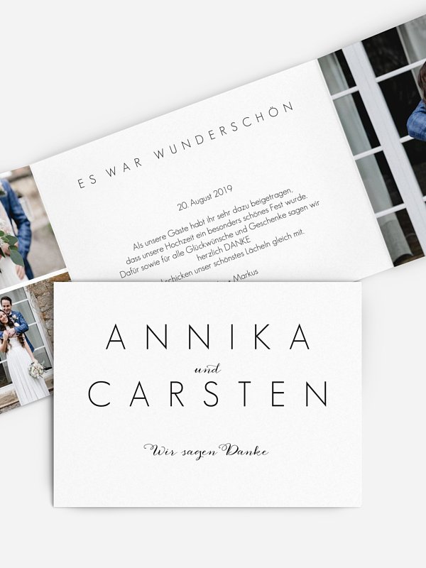 Dankeskarte Hochzeit Script