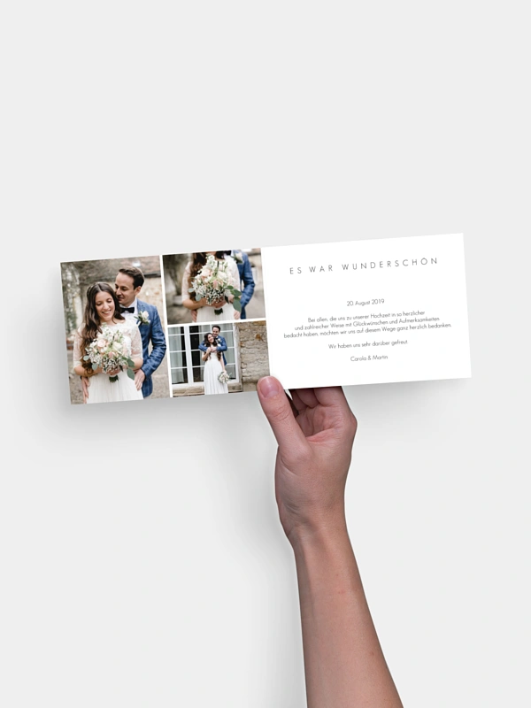 Dankeskarte Hochzeit Script
