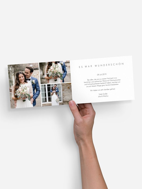 Dankeskarte Hochzeit Script