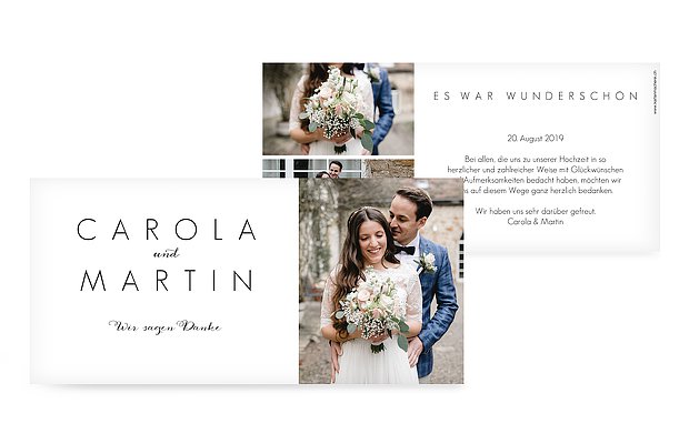 Dankeskarte Hochzeit Script