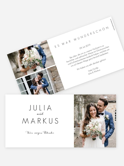 Dankeskarte Hochzeit Script